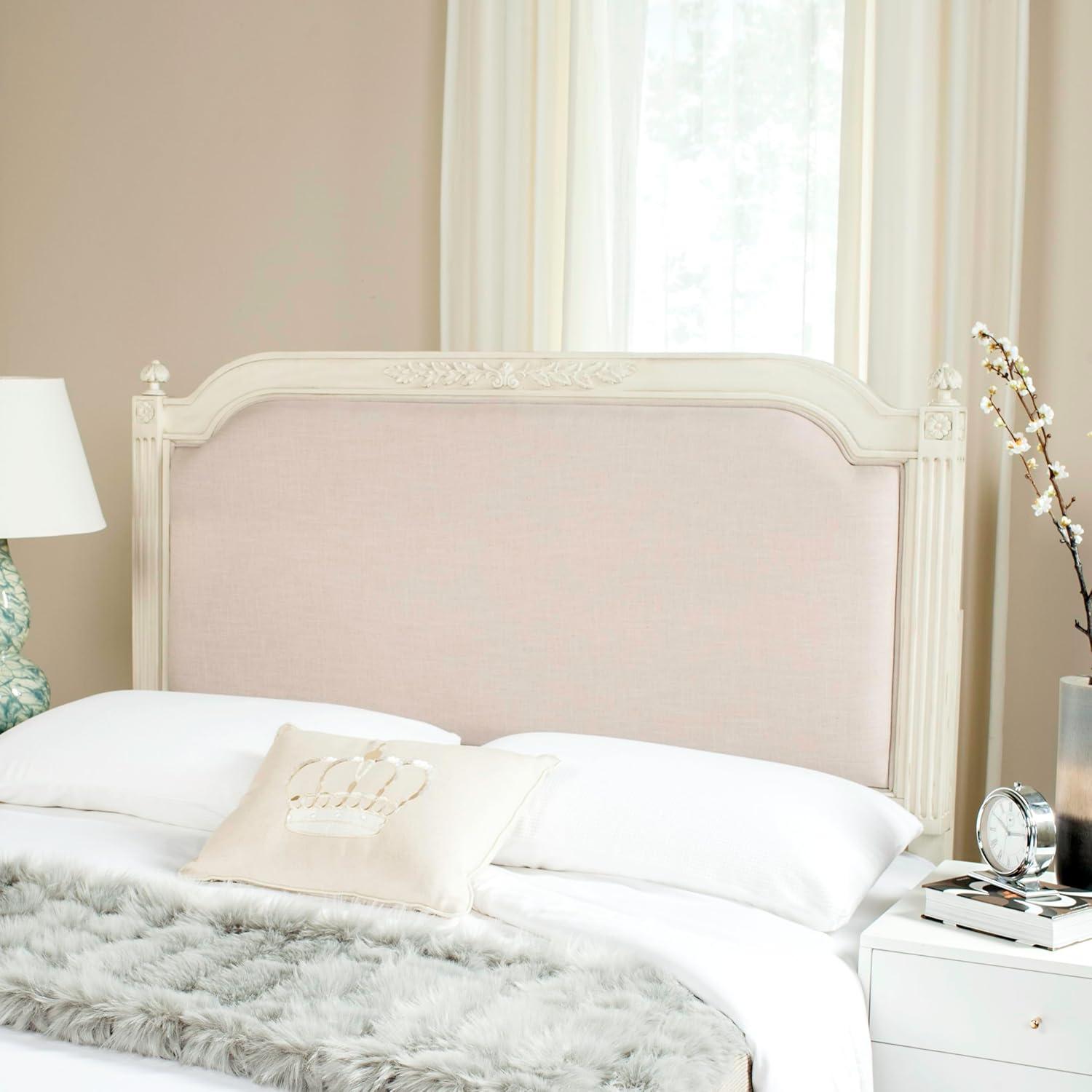 image:imageSafavieh Home Collection Tufted Linen Rustic Antique Beige Headboard TwinBeige Antique Beige