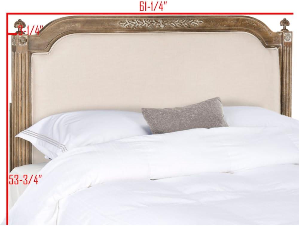 image:imageSafavieh Home Collection Tufted Linen Rustic Antique Beige Headboard TwinBeige Rustic Oak