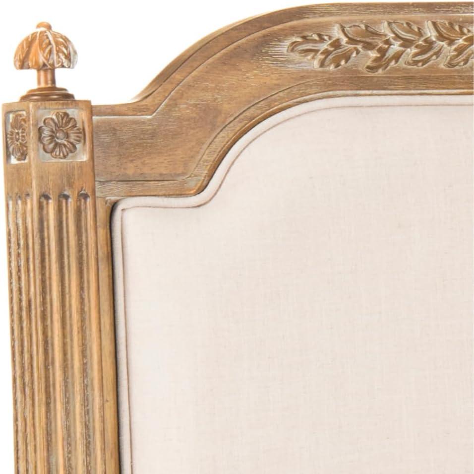 image:imageSafavieh Home Collection Tufted Linen Rustic Antique Beige Headboard TwinBeige Rustic Oak