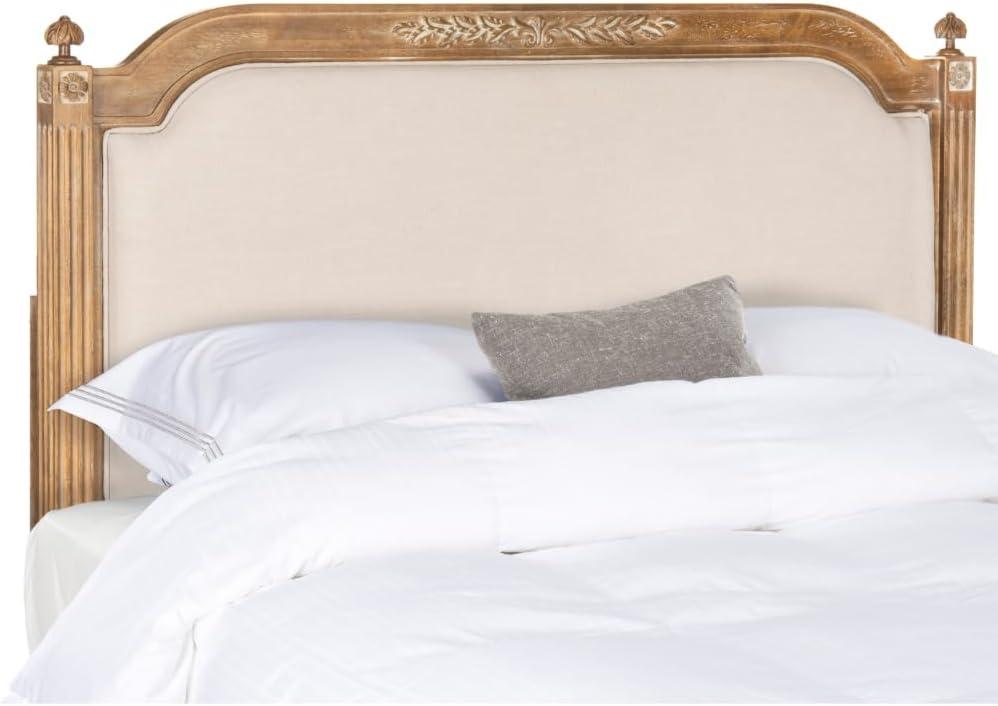 image:imageSafavieh Home Collection Tufted Linen Rustic Antique Beige Headboard TwinBeige Rustic Oak