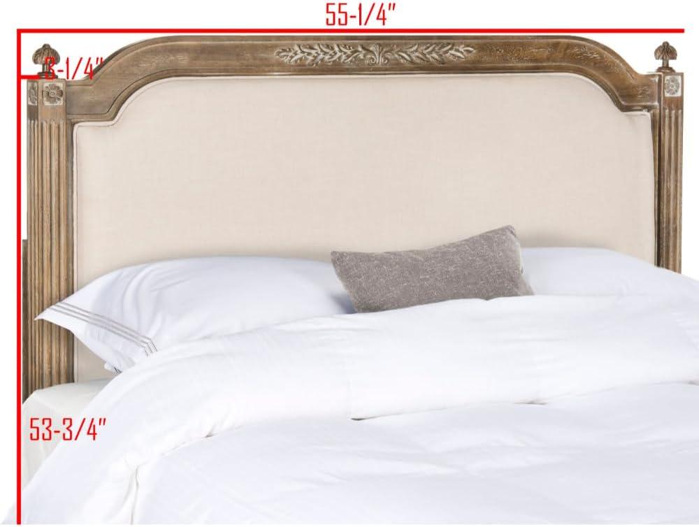 image:imageSafavieh Home Collection Tufted Linen Rustic Antique Beige Headboard TwinBeige Rustic Oak