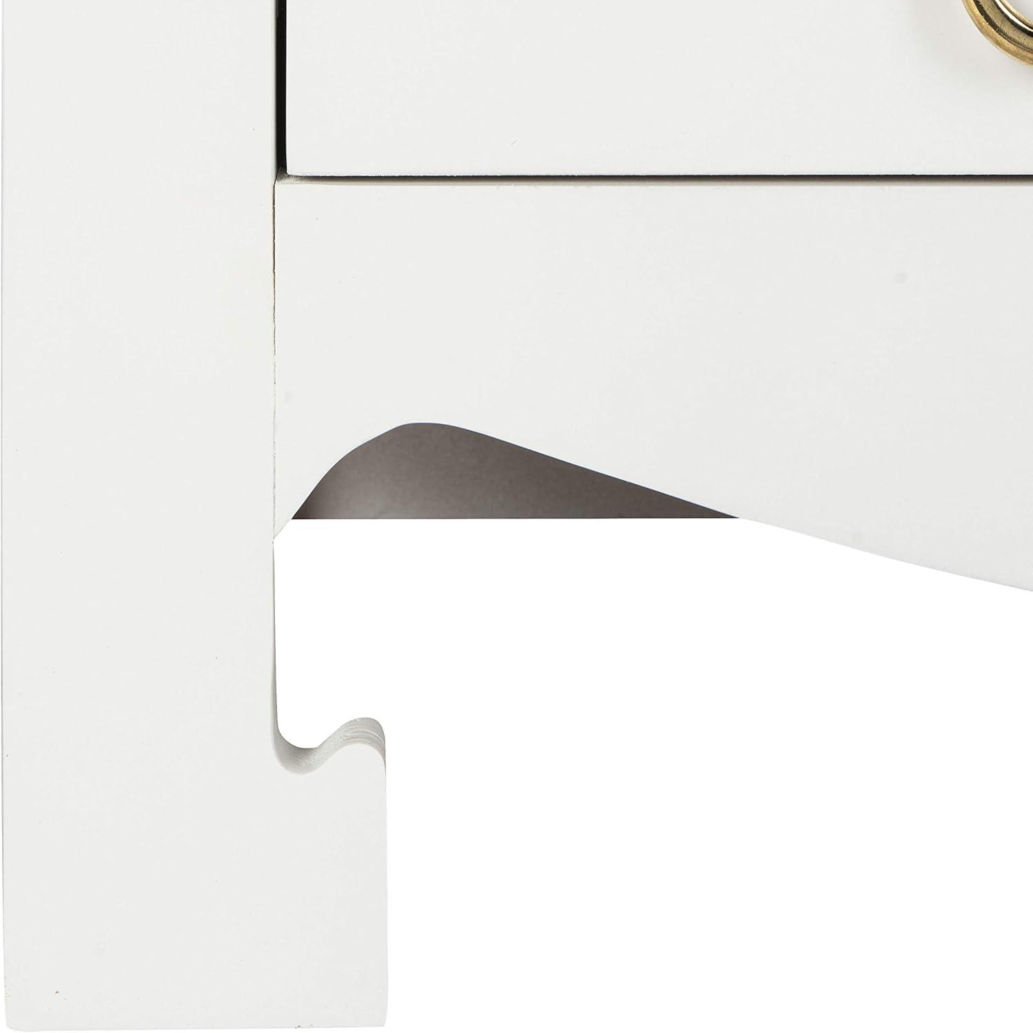 image:imageSafavieh Home Dion White and Gold 3drawer ChestWhite Gold