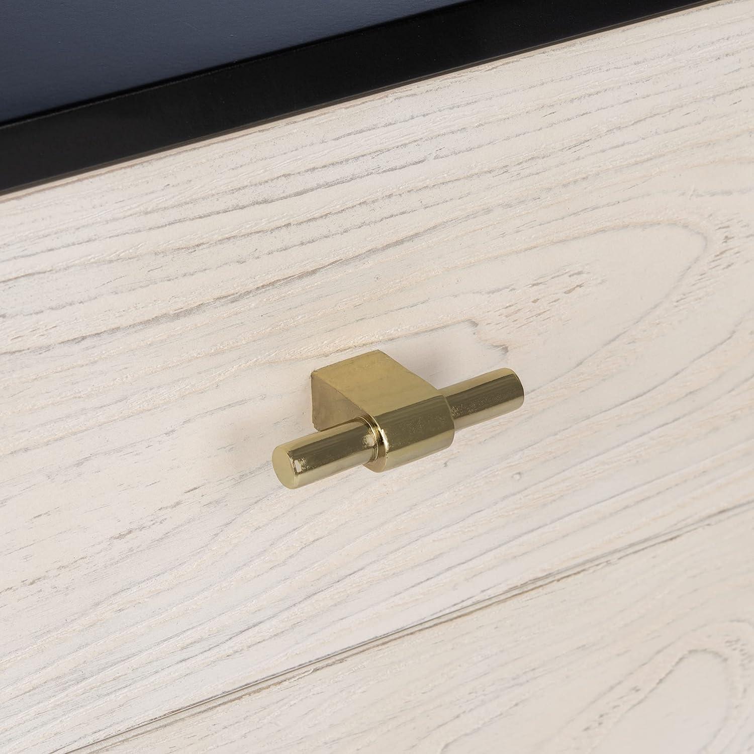 image:imageSafavieh Home Genevieve Modern Walnut and White Mahogany 2drawer NightstandBlack White Washed