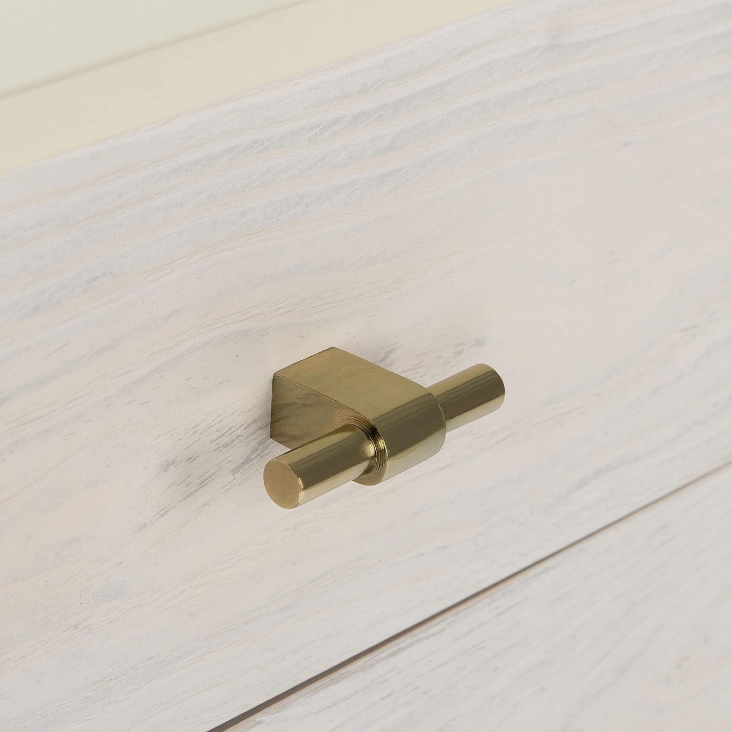 image:imageSafavieh Home Genevieve Modern Walnut and White Mahogany 2drawer NightstandCream White Washed