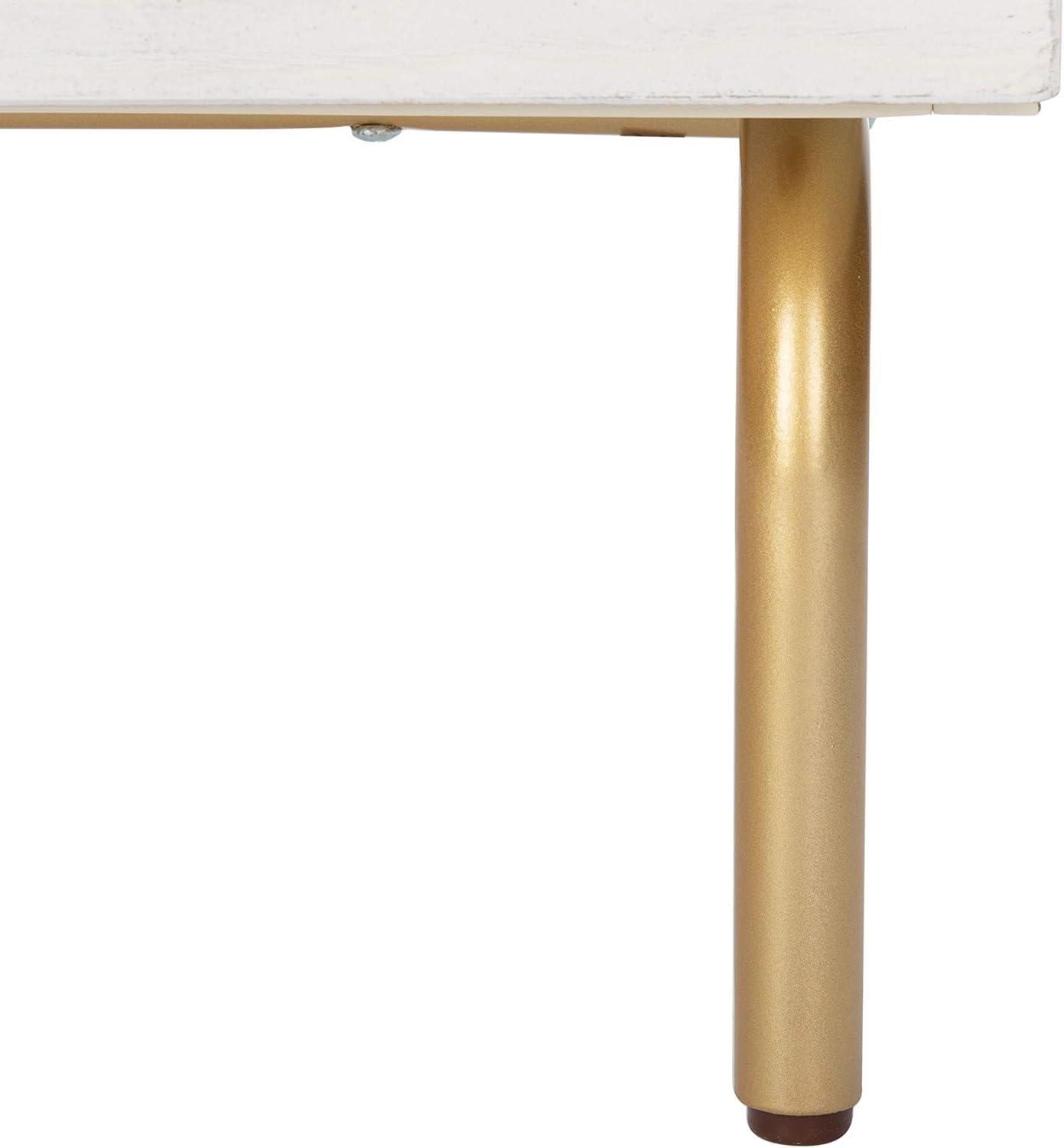 image:imageSafavieh Home Genevieve Modern Walnut and White Mahogany 2drawer NightstandCream White Washed