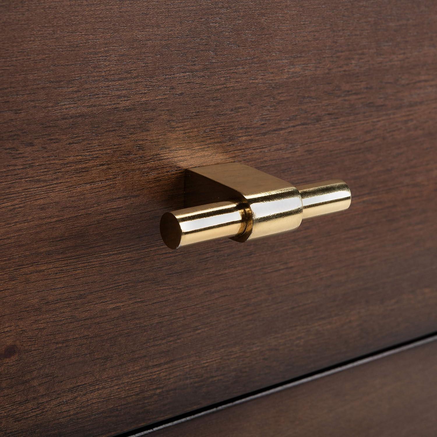 image:imageSafavieh Home Genevieve Modern Walnut and White Mahogany 2drawer NightstandWalnut White