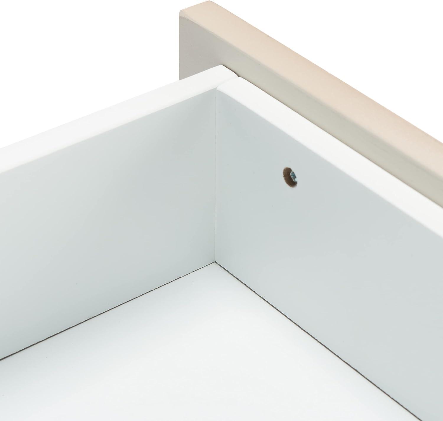image:imageSafavieh Home Genevieve Modern Walnut and White Mahogany 2drawer NightstandWhite White Washed