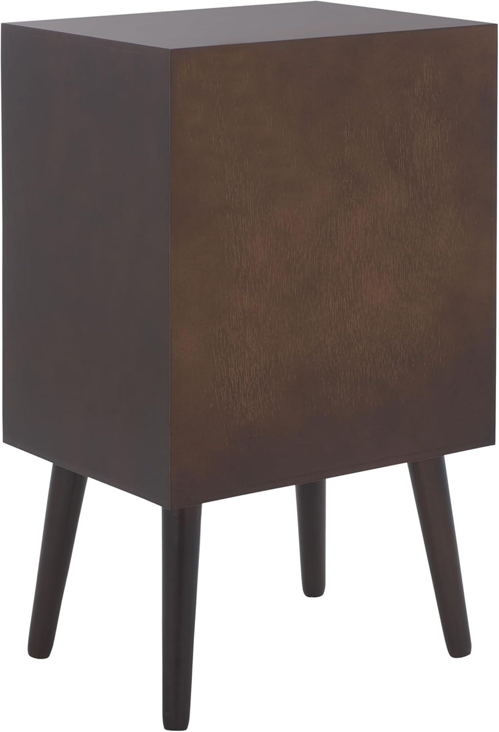 image:imageSafavieh Home Pomona Modern Black 3drawer ChestDark Chocolate