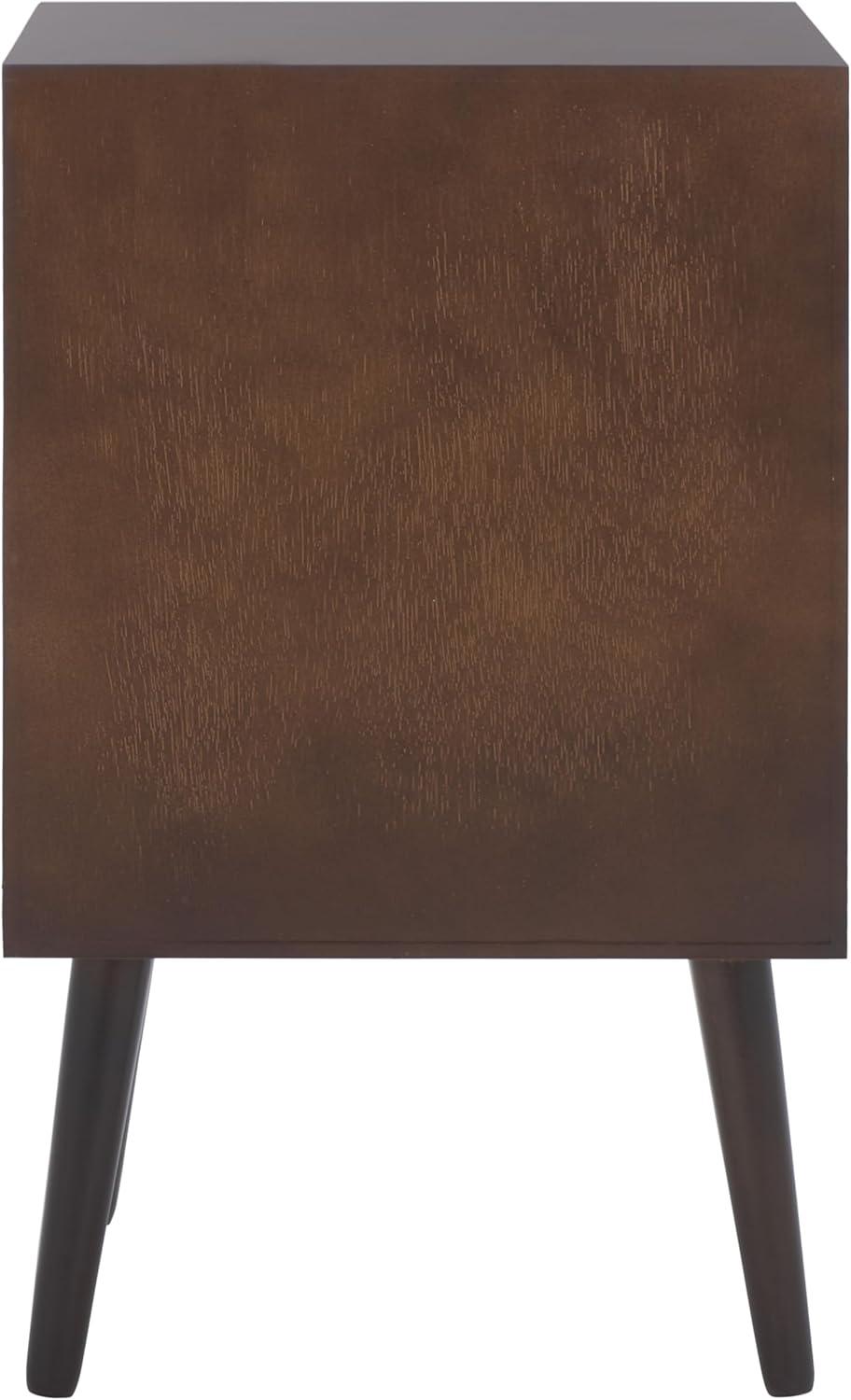 image:imageSafavieh Home Pomona Modern Black 3drawer ChestDark Chocolate
