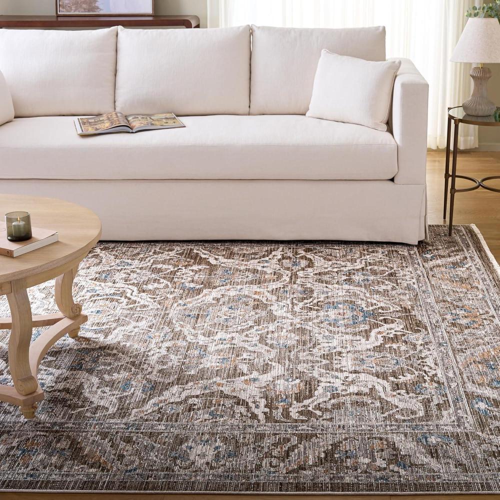 image:imageMartha Stewart X SAFAVIEH Collection Area Rug 8 x 10 Dark Beige amp Ivory NonShedding amp Easy to Clean Ideal for Living Room Bedroom Dining Space MSR0634BDark BeigIvory