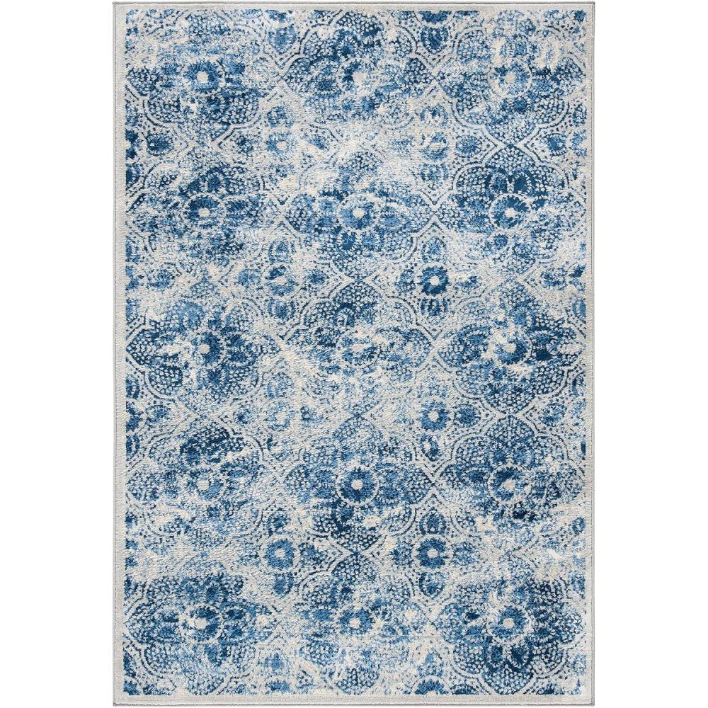 image:imageMartha Stewart x SAFAVIEH Area Rug Collection 8 x 10 Navy amp Cream Floral Pattern NonShedding amp Easy Cleaning Ideal for Living Room Bedroom Office Dining Space MSR2862NCreamBlue