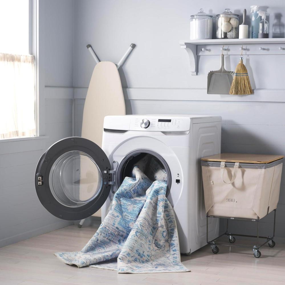 image:imageMartha Stewart x SAFAVIEH Machine Washable Area Rug Collection 5 x 8 Grey amp Turquoise Slip Resistant amp Easy Cleaning Ideal for Ideal for Living Room Bedroom Dining Space MSRW113BGreyTurquoise