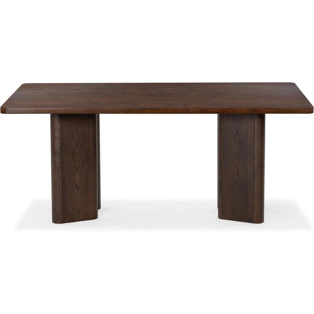 image:imageSAFAVIEH Couture Collection Barnard Black Rectangular Wood Dining Table Modern Design Seats up to 6 SFV2214AWalnut