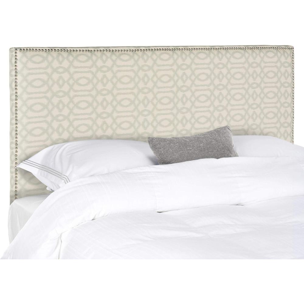 image:imageSAFAVIEH Home Collection Sydney BlueWhite Queen Size HeadboardWheat  Pale Blue
