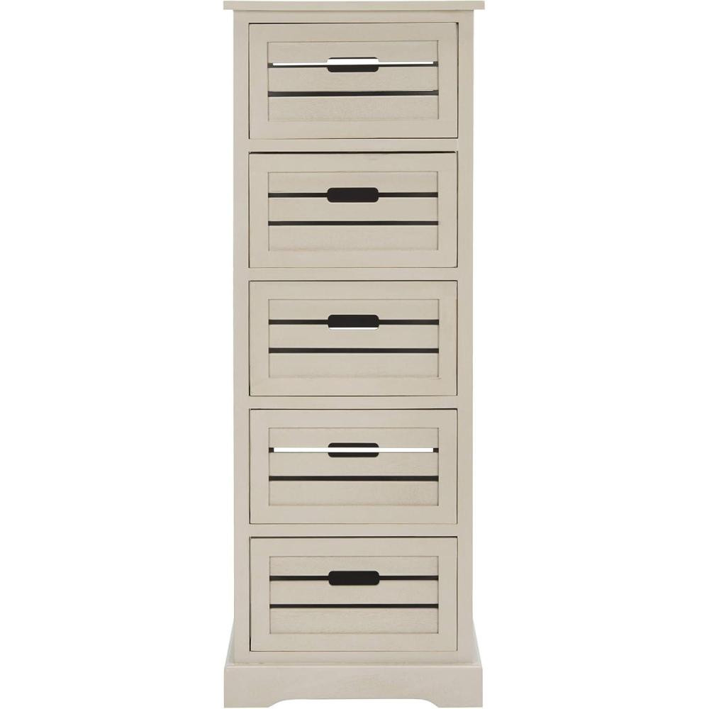 image:imageSafavieh American Homes Collection Sarina Cherry 5Drawer CabinetVintage Grey