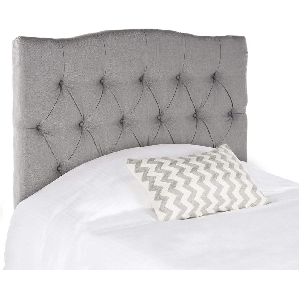 image:imageSafavieh Home Axel Modern Buckwheat Tufted Headboard KingArtic Grey
