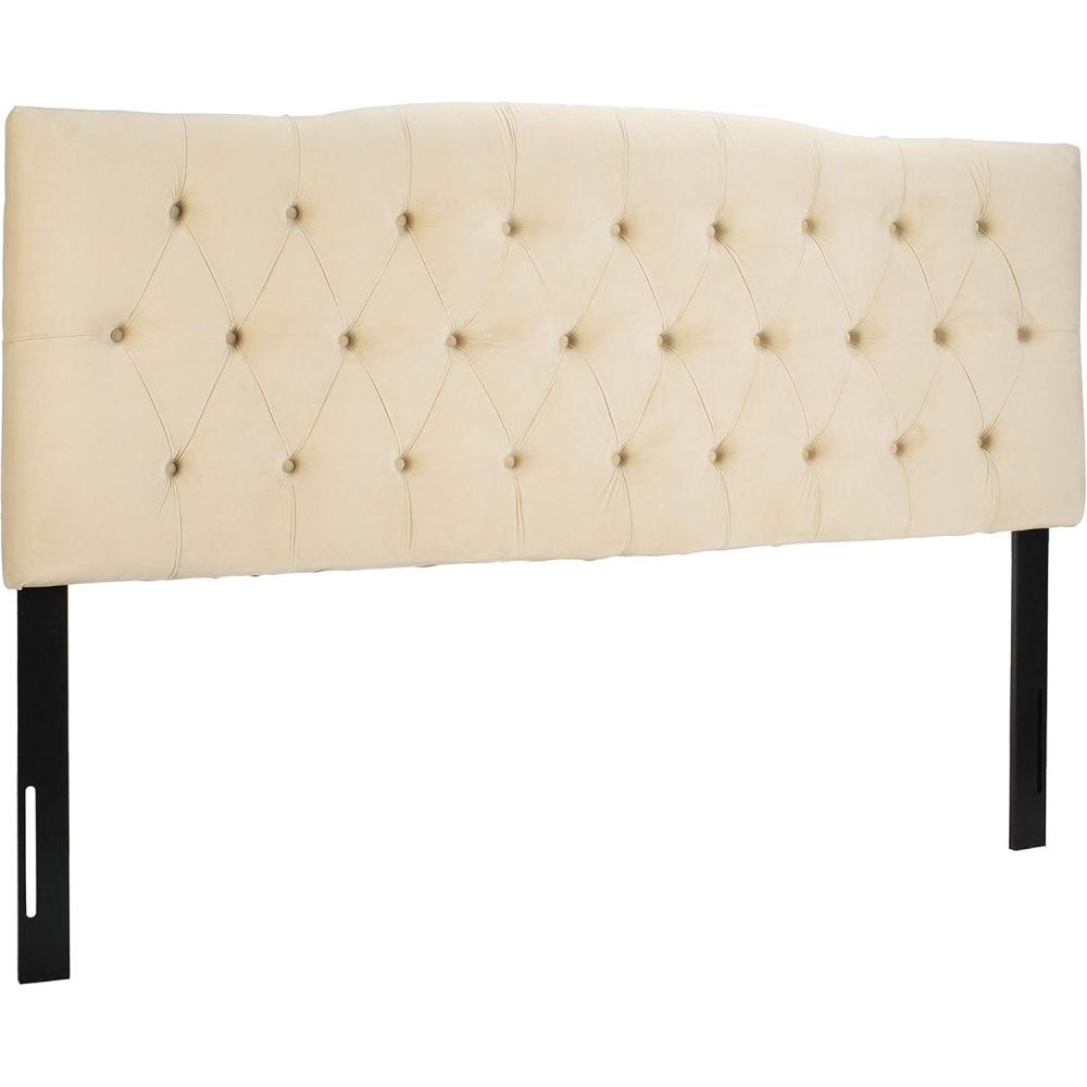 image:imageSafavieh Home Axel Modern Buckwheat Tufted Headboard KingBuckwheat
