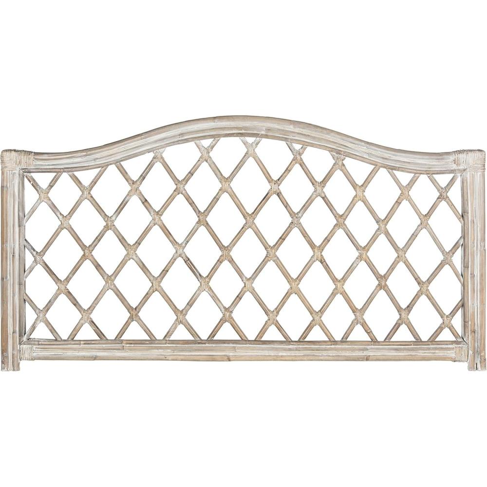 image:imageSafavieh Home Collection Gabriella Antique Grey Wicker Headboard QueenAntique  Grey