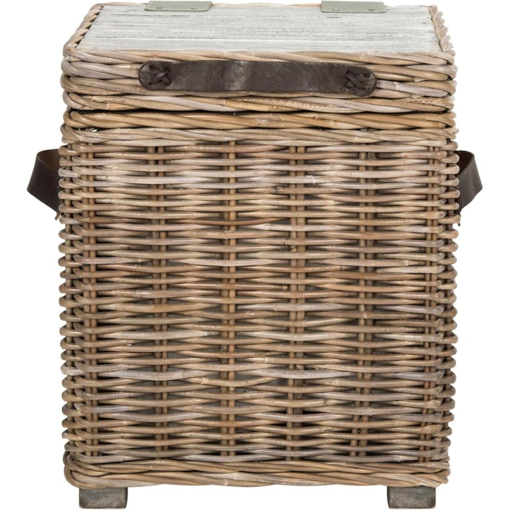 image:imageSafavieh Home Collection Merlie White Rattan Trunk