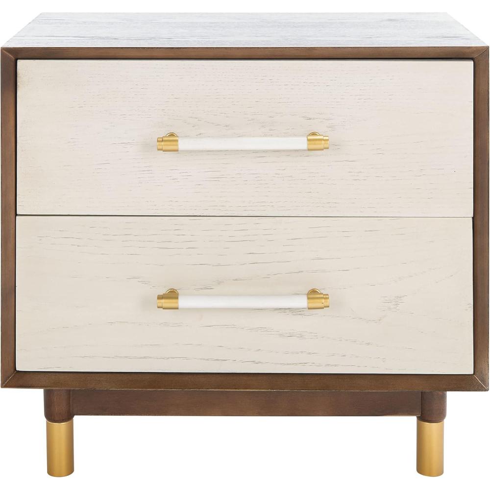image:imageSafavieh Home Collection NST6402 1 WalnutWhiteWalnutWhite Washed