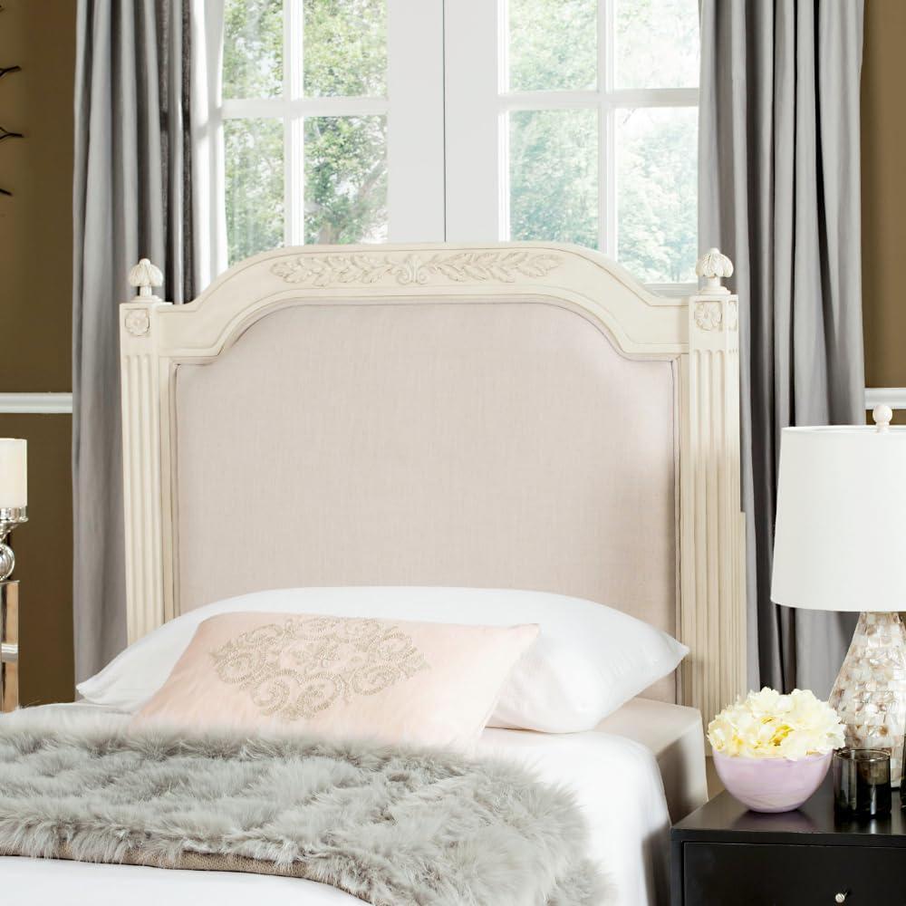 image:imageSafavieh Home Collection Tufted Linen Rustic Antique Beige Headboard TwinBeige Antique Beige