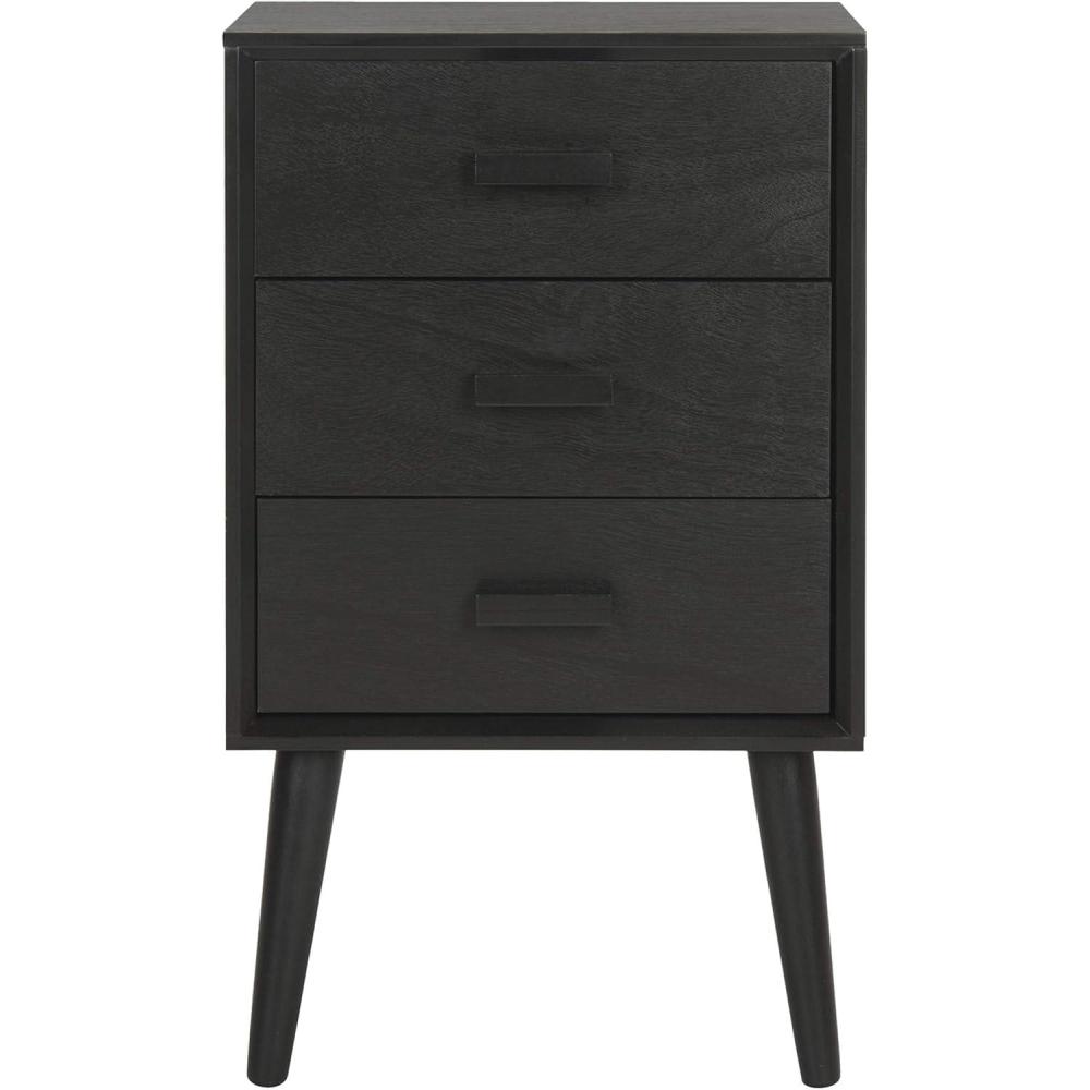 image:imageSafavieh Home Pomona Modern Black 3drawer ChestBlack