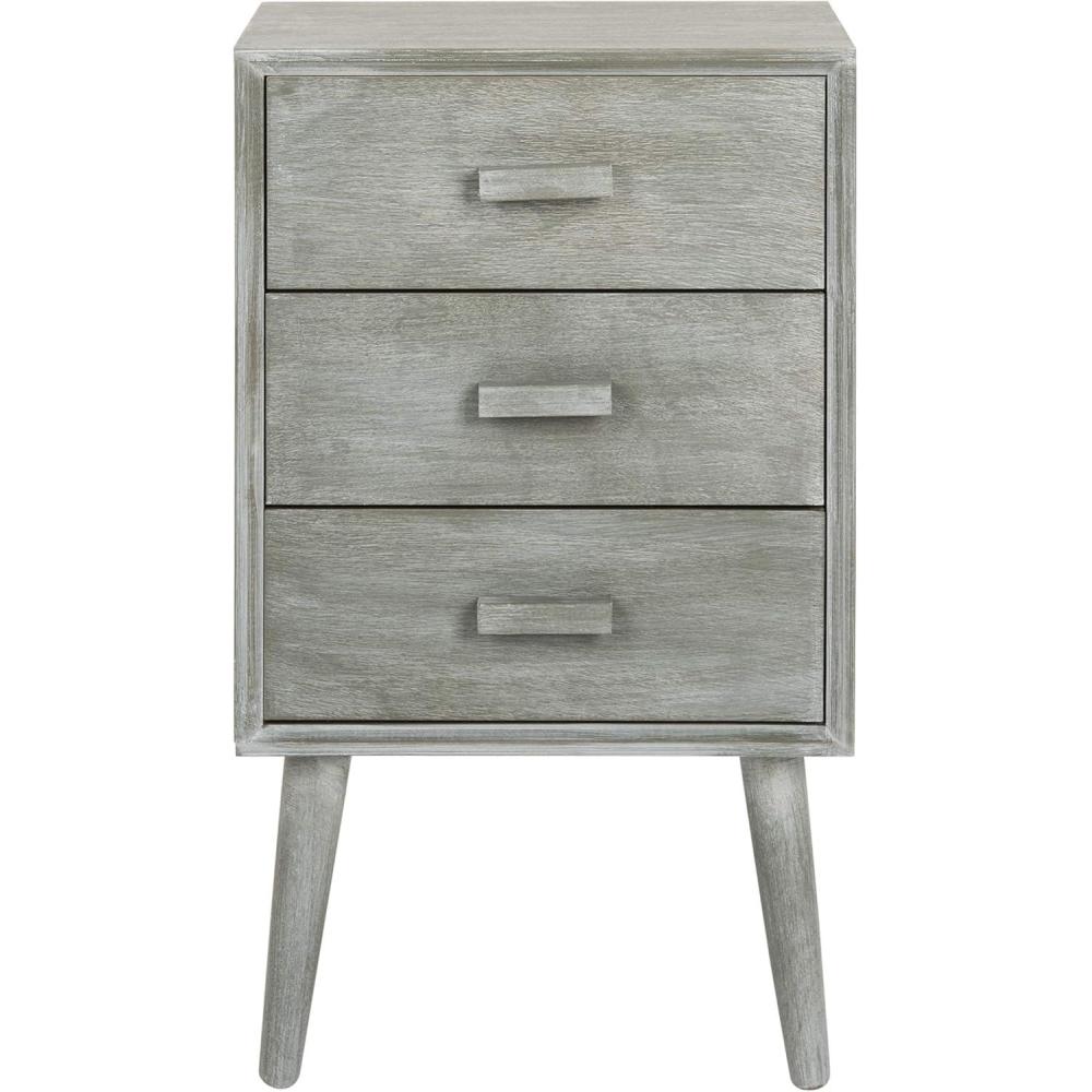 image:imageSafavieh Home Pomona Modern Black 3drawer ChestSlate Grey