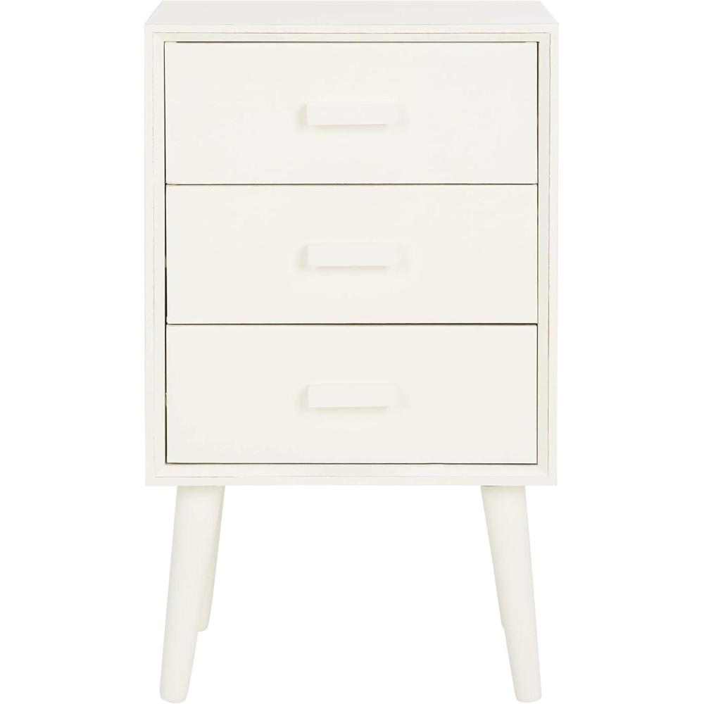 image:imageSafavieh Home Pomona Modern Black 3drawer ChestVintage White