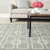 Martha Stewart x SAFAVIEH Area Rug Collection – 5′ x 8′, Geyser Blue, Handmade Wool & Silk, Ideal for Living Room, Bedroom, Office, Dining Space (MSR1151B)(Cement Gray)