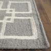 Martha Stewart x SAFAVIEH Area Rug Collection – 5′ x 8′, Geyser Blue, Handmade Wool & Silk, Ideal for Living Room, Bedroom, Office, Dining Space (MSR1151B)(Cement Gray)