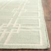 Martha Stewart x SAFAVIEH Area Rug Collection – 5′ x 8′, Geyser Blue, Handmade Wool & Silk, Ideal for Living Room, Bedroom, Office, Dining Space (MSR1151B)(Fennel Seed Green)