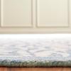 Martha Stewart x SAFAVIEH Area Rug Collection – 5′ x 8′, Grey & Ivory, Handmade Wool, Ideal for Living Room, Bedroom, Office, Dining Space (MSR3527F)(Ivory/Blue)