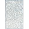 Martha Stewart x SAFAVIEH Area Rug Collection – 5′ x 8′, Grey & Ivory, Handmade Wool, Ideal for Living Room, Bedroom, Office, Dining Space (MSR3527F)(Ivory/Blue)