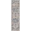 Martha Stewart x SAFAVIEH Area Rug Collection – 5’1″ x 7’6″, Ivory & Blue, Non-Shedding & Easy Cleaning, Ideal for Living Room, Bedroom, Office, Dining Space (MSR868A)(Ivory/Blue)