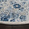 Martha Stewart x SAFAVIEH Area Rug Collection – 8′ x 10′, Navy & Cream, Floral Pattern, Non-Shedding & Easy Cleaning, Ideal for Living Room, Bedroom, Office, Dining Space (MSR2862N)(Cream/Blue)