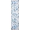 Martha Stewart x SAFAVIEH Area Rug Collection – 8′ x 10′, Navy & Cream, Floral Pattern, Non-Shedding & Easy Cleaning, Ideal for Living Room, Bedroom, Office, Dining Space (MSR2862N)(Cream/Blue)