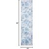 Martha Stewart x SAFAVIEH Area Rug Collection – 8′ x 10′, Navy & Cream, Floral Pattern, Non-Shedding & Easy Cleaning, Ideal for Living Room, Bedroom, Office, Dining Space (MSR2862N)(Cream/Blue)