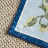 Martha Stewart x SAFAVIEH Machine Washable Area Rug Collection – 5′ x 8′, Rust & Gold, Slip Resistant & Easy Cleaning, Ideal for Ideal for Living Room, Bedroom, Dining Space (MSRW195Q)(Dark Blue/Light Blue)