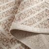 Martha Stewart x SAFAVIEH Outdoor Area Rug Collection – 5’3″ x 7’6″, Beige & Brown, Weather Resistant & Washable, Ideal for Patio, Backyard, Mudroom, Deck, Dining Space (MSRO218B)(Light Beige/Brown)