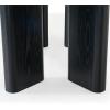 SAFAVIEH Couture Collection – Barnard Black Rectangular Wood Dining Table, Modern Design, Seats up to 6 (SFV2214A)(Black)
