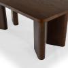SAFAVIEH Couture Collection – Barnard Black Rectangular Wood Dining Table, Modern Design, Seats up to 6 (SFV2214A)(Walnut)