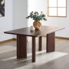 SAFAVIEH Couture Collection – Barnard Black Rectangular Wood Dining Table, Modern Design, Seats up to 6 (SFV2214A)(Walnut)