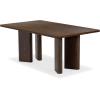 SAFAVIEH Couture Collection – Barnard Black Rectangular Wood Dining Table, Modern Design, Seats up to 6 (SFV2214A)(Walnut)