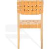 SAFAVIEH Couture Collection – Bette Woven Leather Dining Chair Set of 2, Tan Leather Seat with Natural Solid Wood Frame, Fully Assembled Modern Rustic Seating (SFV1902D)(Tan/Natural)