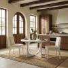 SAFAVIEH Couture Collection – Clarastella White Round Wood Dining Table, Modern Pedestal Dining Table (SFV4273A)(White)