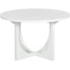 SAFAVIEH Couture Collection – Clarastella White Round Wood Dining Table, Modern Pedestal Dining Table (SFV4273A)(White)