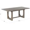 SAFAVIEH Couture Collection – Doriella Walnut Extendable Wood Dining Table, Expandable Rectangular Dining Table (SFV4275A)(Walnut)