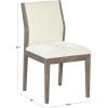 SAFAVIEH Couture Collection – Doriella Walnut Wood Dining Chair Set of 2, Modern Upholstered Dining Side Chairs with Padded Seat & Curved Back (SFV4276A-SET2)(Walnut/Beige)