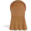 SAFAVIEH Couture Collection – Hylda Natural Rattan Dining Chair, Fully Assembled Woven Side Chair with Removable Cotton Cushion for Dining Room or Kitchen (CWK3033A)(Natural/White)