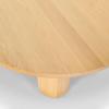 SAFAVIEH Couture Collection – Kathalina Black Round Dining Table, Modern Cylindrical Pedestal Base (SFV7242B)(Natural)